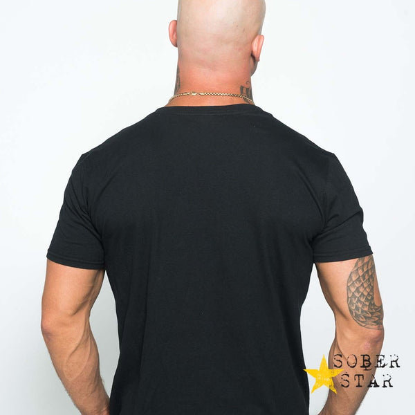 Soberstar - T-shirt avec encolure en V pour hommes 