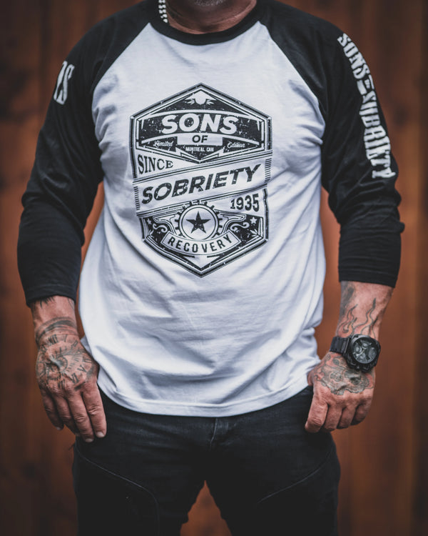 Sons Of Sobriety - Proud & Sober T-Shirt 3/4 Sleeve