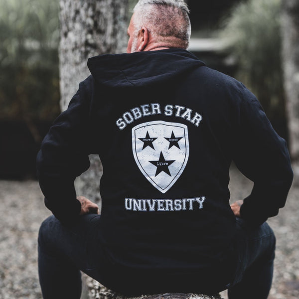 Soberstar University - Unisex Ziped Hoodie