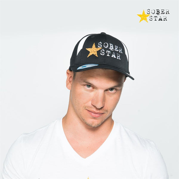 Sober Star , Chapeau et casquette de sobriété pour HOMMES &amp; FEMMES, Flexfit